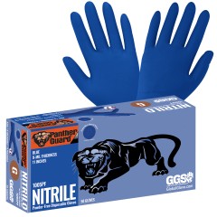 Panther Guard 9mil Blue Nitrile Disposable Gloves-XL Panther Guard 9mil Blue Nitrile Disposable Gloves-XL