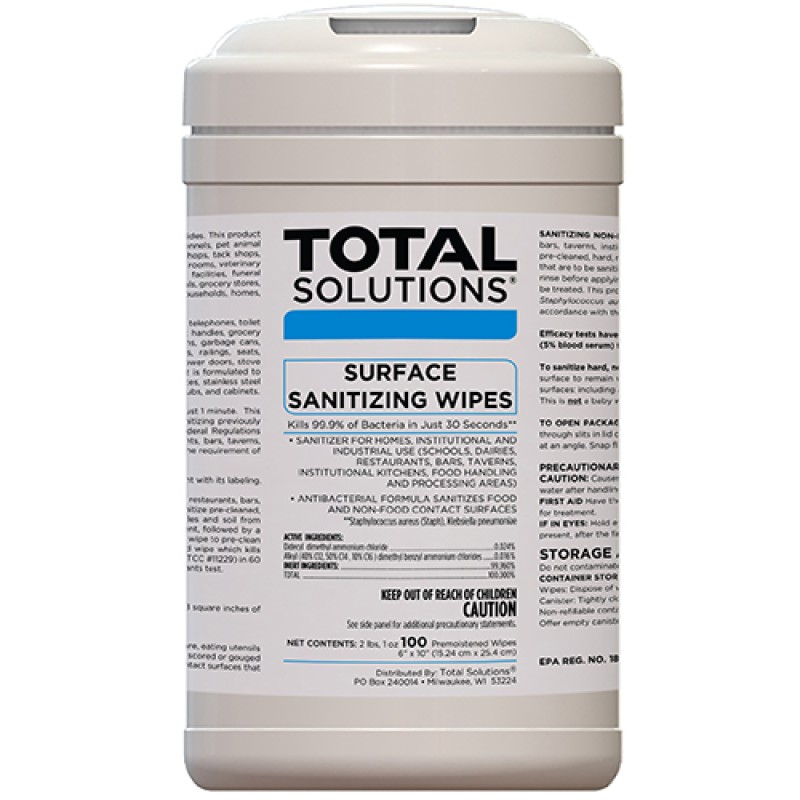 SURFACE SANITIZING WIPES 100 COUNT