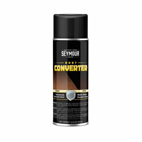 Seymour Rust Converter, Automotive Rust Converting Primer Spray Paint (12 oz)