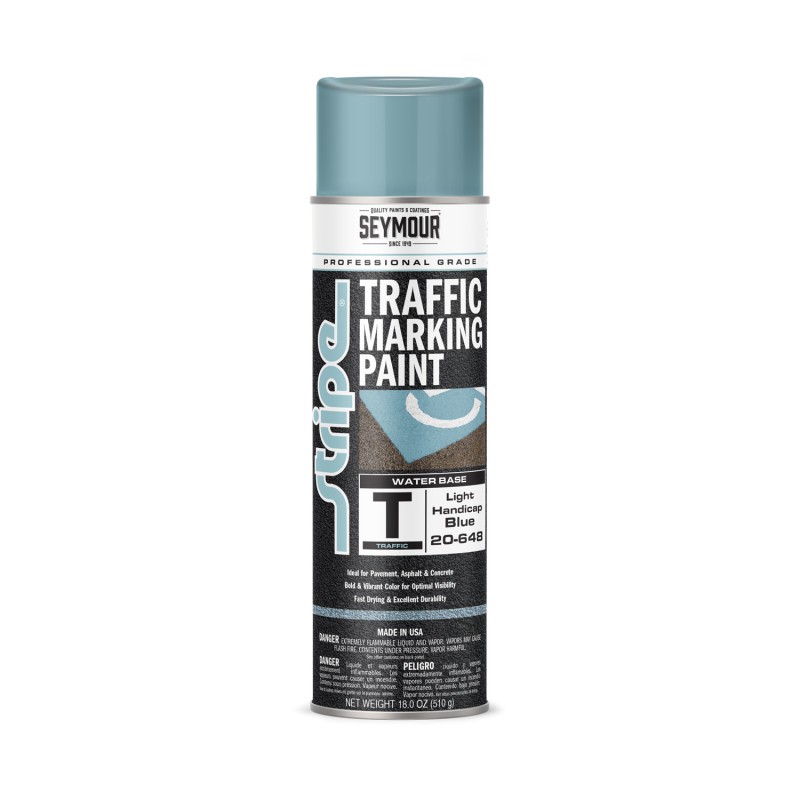 Seymour Stripe Water-Based Traffic Marking Paint, Light Handicap Blue (18 oz)