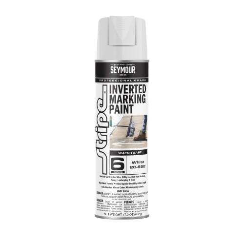 Seymour Stripe 6-Series Inverted Ground Marking Paint, White (17oz)