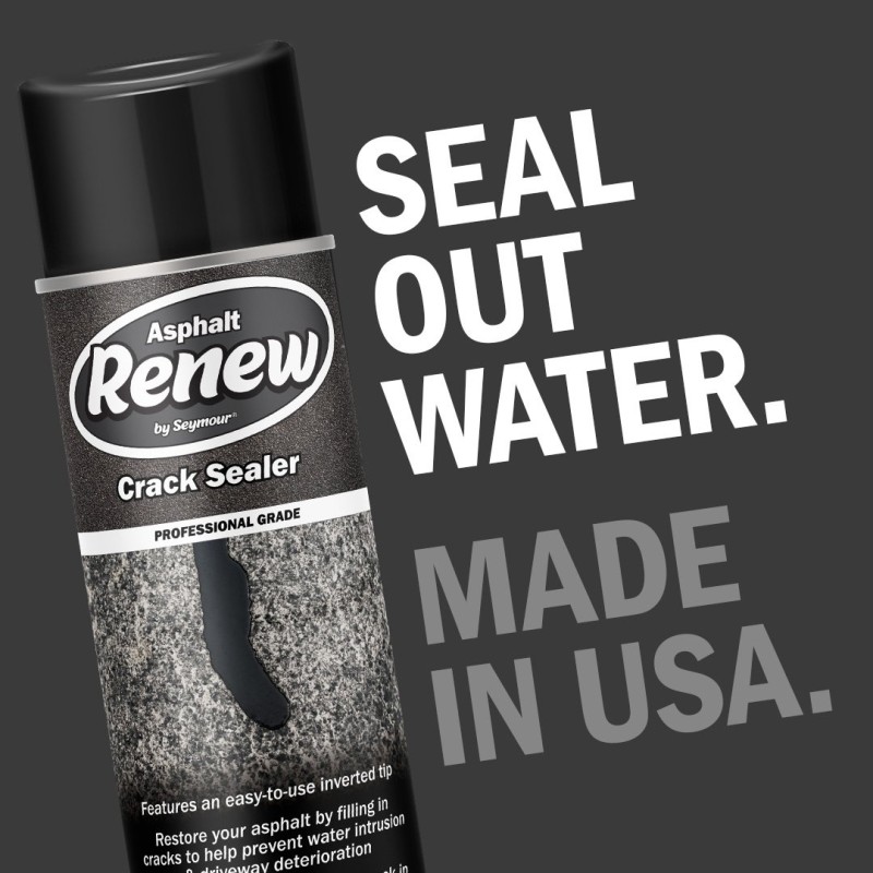 Seymour Asphalt Renew Crack Sealer Spray—Jet Black (17 oz)