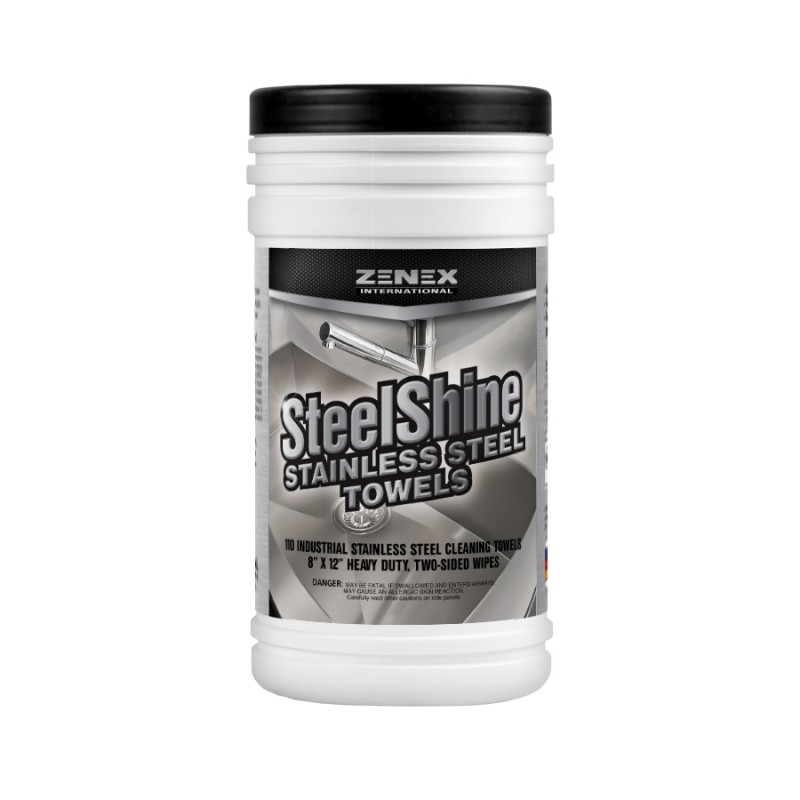 Zenex Stainlesss Steel Wipes 4 pack 110 count UNLABELED