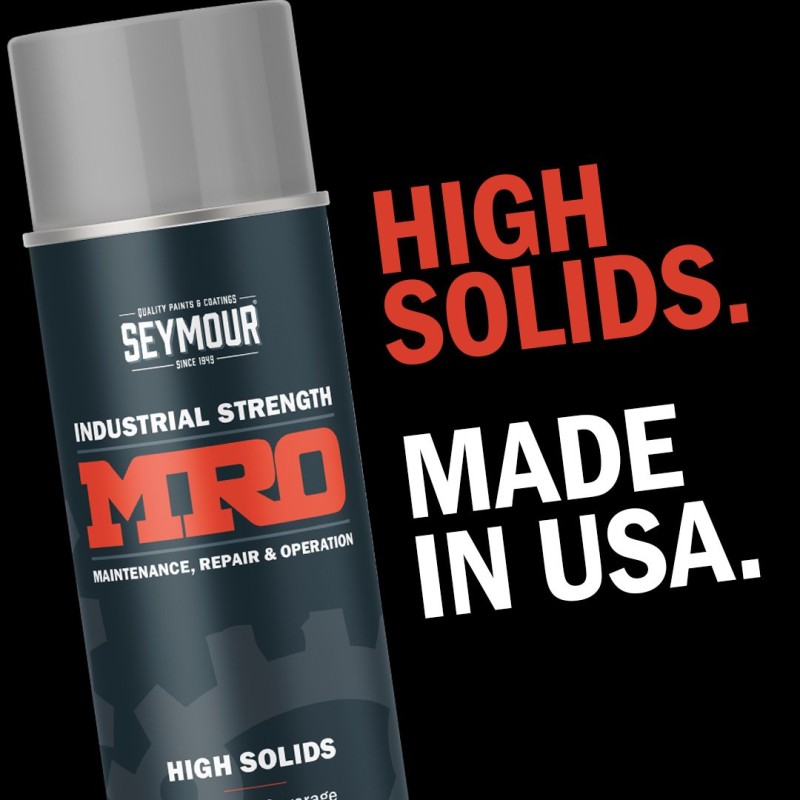 Seymour MRO Industrial-Grade High Solids Spray Paint—Omaha Orange (16 oz)