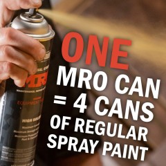 Seymour MRO Industrial-Grade High Solids Spray Paint—Omaha Orange (16 oz)