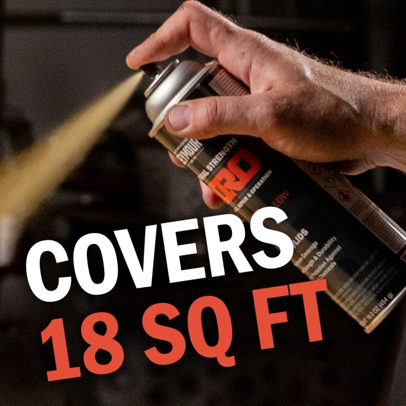 Seymour MRO Industrial-Grade High Solids Spray Paint—Omaha Orange (16 oz)