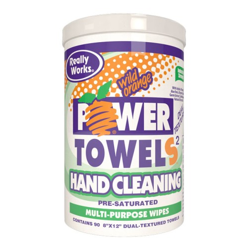Power Towels Multi-Purpose Wipes, Dual Textured Industrial Strength 8″ x 12″ Towels Power Towels Multi-Purpose Wipes, Dual Textured Industrial Strength 8″ x 12″ Towels