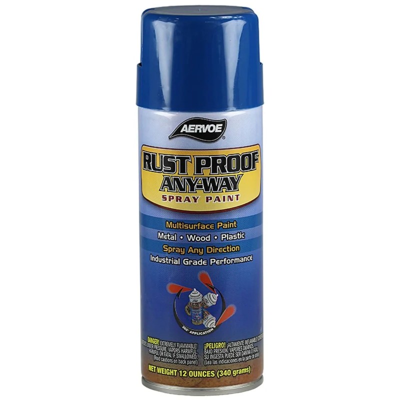 Aervoe 303 - Rust Proof Any-Way Spray Paint (Safety Blue)