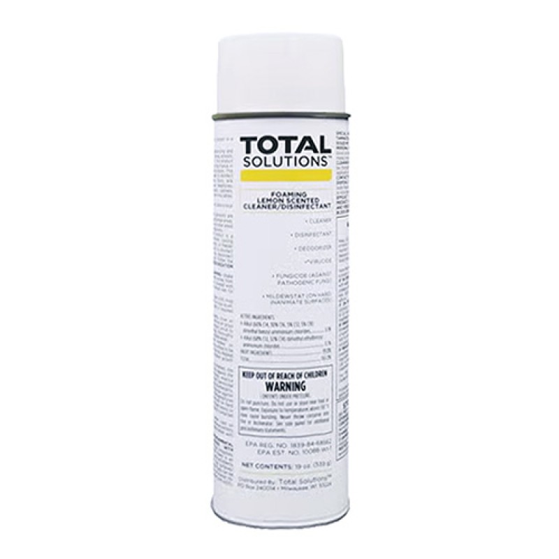 Foaming Lemon Scented Cleaner and Disinfectant - 12 x 1 Case
