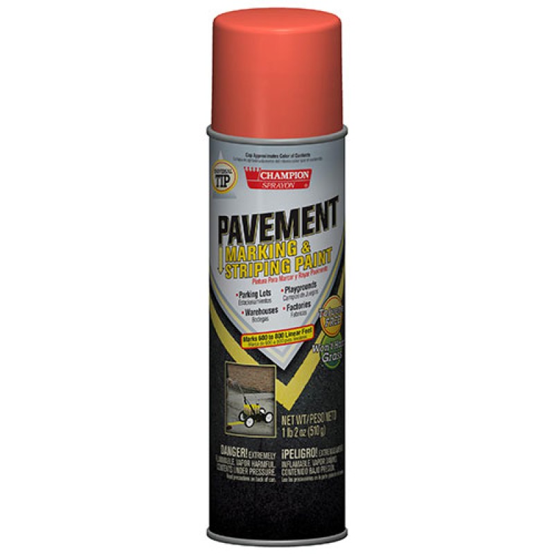 Pavement Marking & Striping Paint Fluorescent Red-Orange - 12 pack