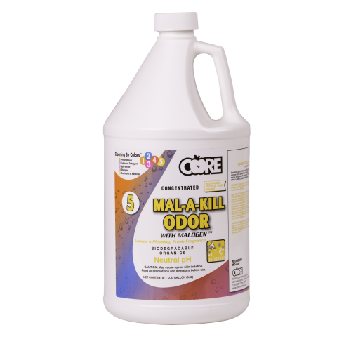 Core Products MO640 - CLEANING BY COLORS ® MAL-A-KILL ODOR - 4 x 1 gallon containers Core Products MO640 - CLEANING BY COLORS ® MAL-A-KILL ODOR - 4 x 1 gallon containers