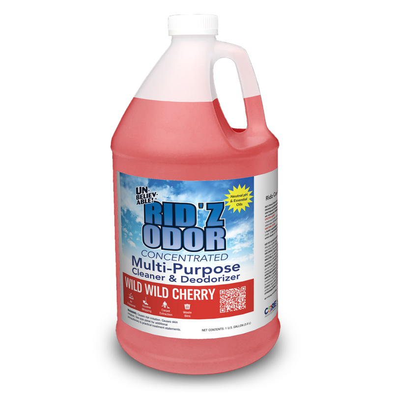 Core Products RIDZ128UKO643 - UNBELIEVABLE!® Rid'Z Odor Super - Wild Cherry - 4 x 1 gallon containers