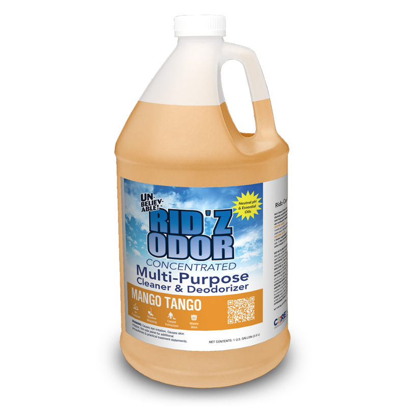 Core Products RIDZ128UKO652 - UNBELIEVABLE!® Rid'Z Odor Super -Mango Tango - 4 x 1 gallon containers