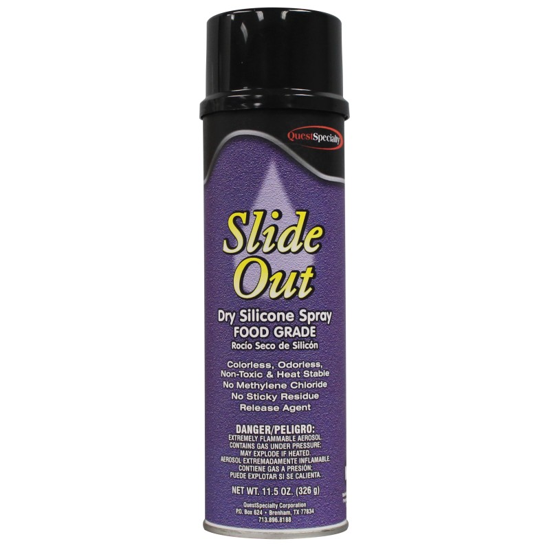 SLIDE OUT - Dry Silicone Spray Food Grade - 12 pack