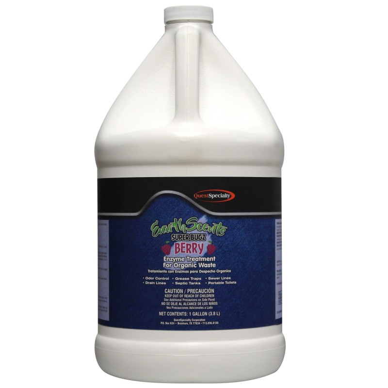 EARTH SCENTS SUPERBUGZ Berry Enzyme Treatment for Organic Waste - 4 x 1 gallon containers