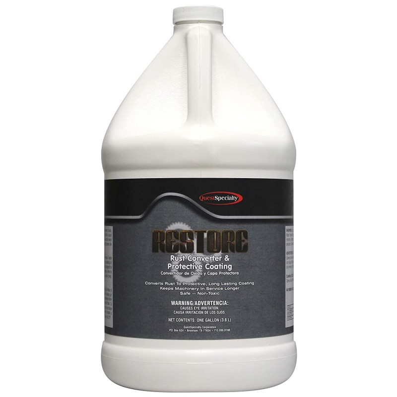 Quest Specialty 641 - RESTORE Rust Converter and Protective Coating - 4 x 1 gallon containers