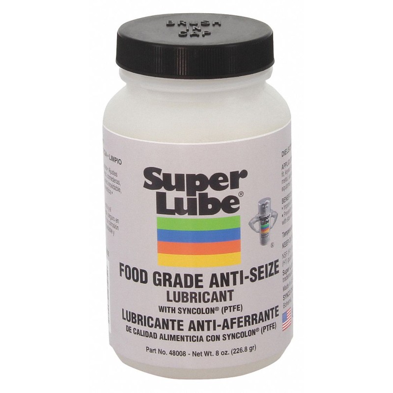 Super Lube® Food Grade Anti-Seize Lubricant with Syncolon® (PTFE) - 8 oz Brush Bottle x 6/case