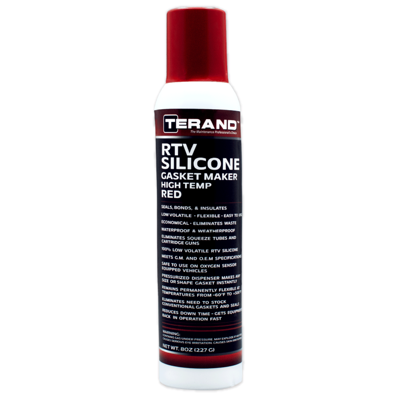 Terand 100% RTV Silicone - Red - 6 Pack