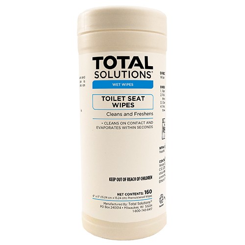 Total Solutions 1500 - Toilet Seat Wipes 160 Count - 6 pack