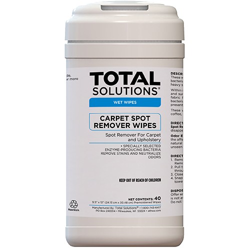 Total Solutions 1546 - CARPET SPOT REMOVER WIPES - 6 pack Total Solutions 1546 - CARPET SPOT REMOVER WIPES - 6 pack
