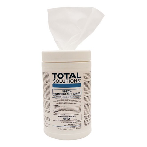 Total Solutions 1567 - Spec 4 Disinfectant Wipes 180 Count - 6 pack Total Solutions 1567 - Spec 4 Disinfectant Wipes 180 Count - 6 pack