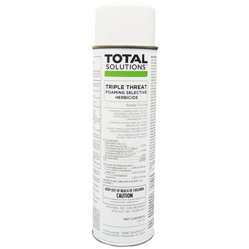 Total Solutions A8363 - TRIPLE THREAT™ FOAMING SELECTIVE HERBICIDE 20 oz. Can - 12 pack