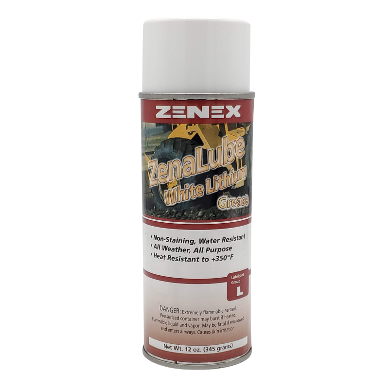 ZenaLube White Lithium Industrial White Lithium Grease - 12 pack