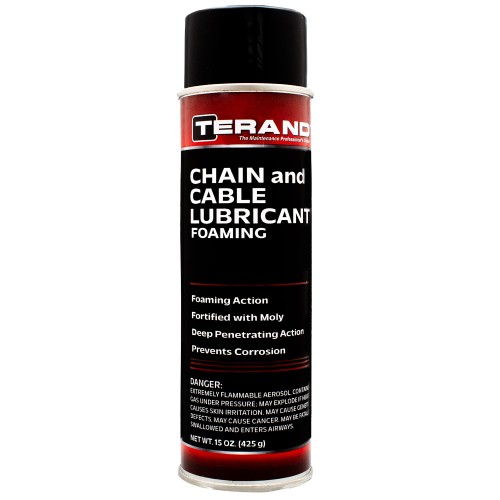 Chain & Cable Lubricant - 12 Pack | Terand | Foaming Action & Moly Fortified | TB865