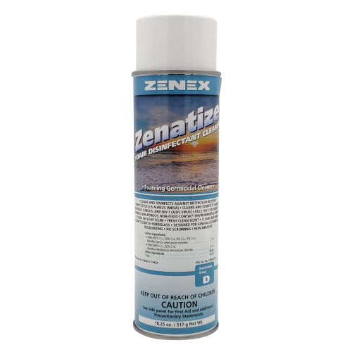Zenatize Foam Disinfectant Cleaner - Fresh Scent - Bactericidal, Virucidal, Fungicidal Zenatize Foam Disinfectant Cleaner - Fresh Scent - Bactericidal, Virucidal, Fungicidal